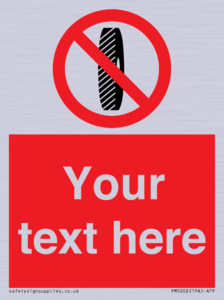 Custom Do Not Change Grinding Wheel Sign